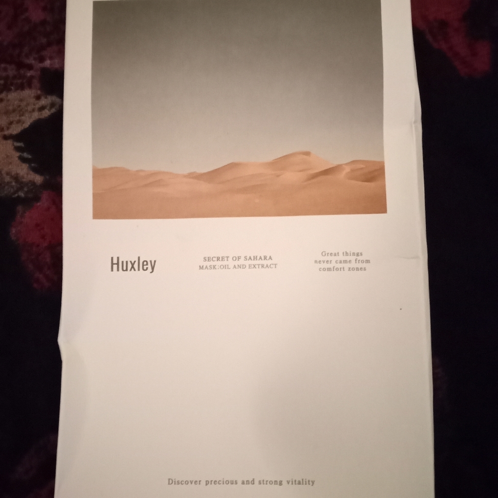 Huxley face mask secret of Sahara Mask,oil and extract.